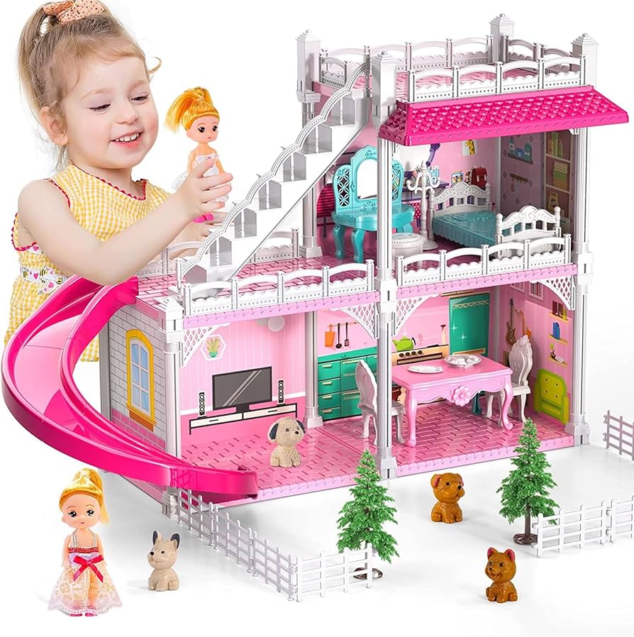 ピンクハウス　家具 3Dパズル 1/24ドールハウス ミニチュア ピンクハウス 家具キット